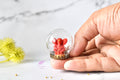 Mini Ganesha Glass Globe keepsake/ car dashboard decor