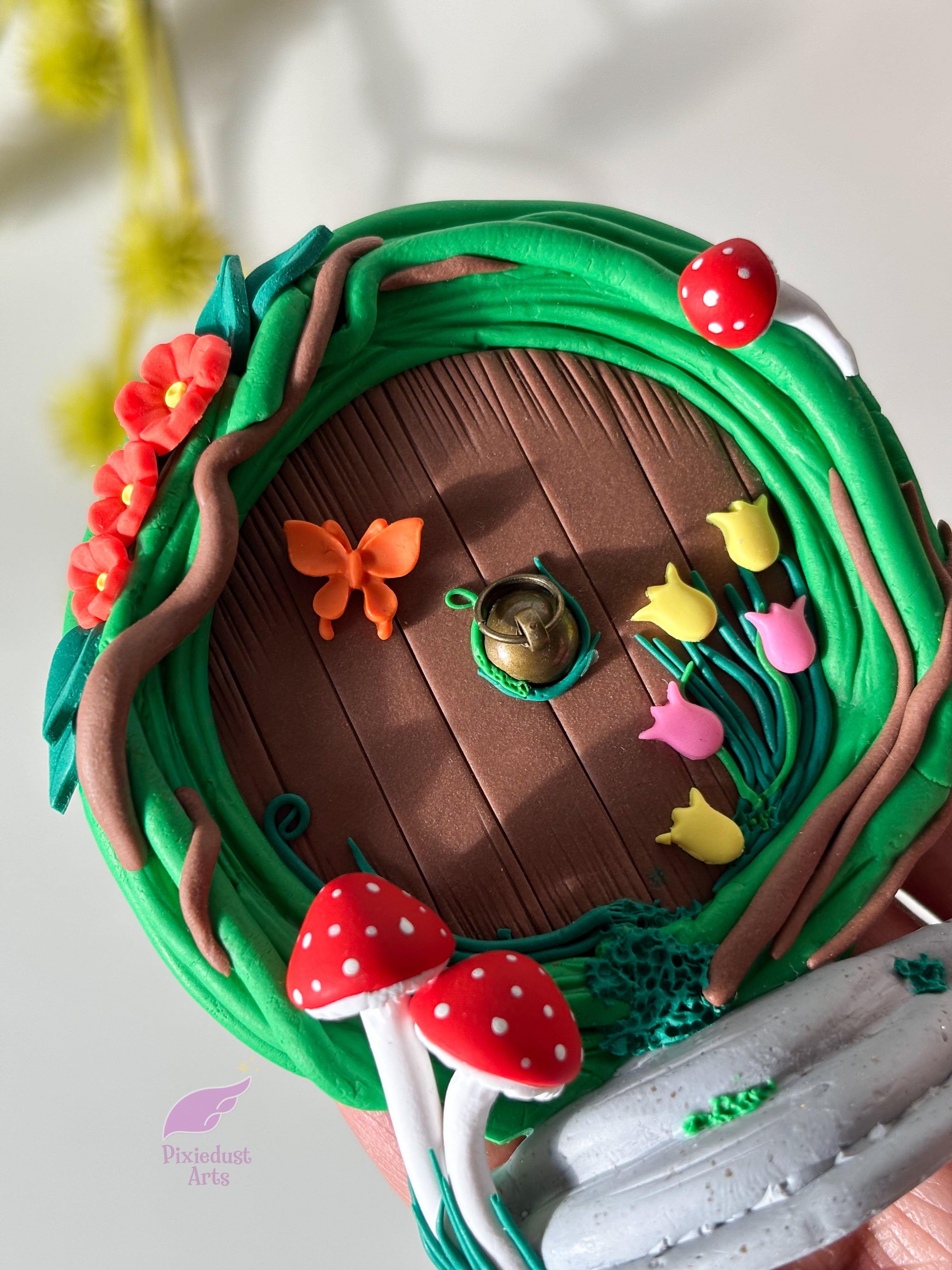 Miniature Fairy Door fridge magnet