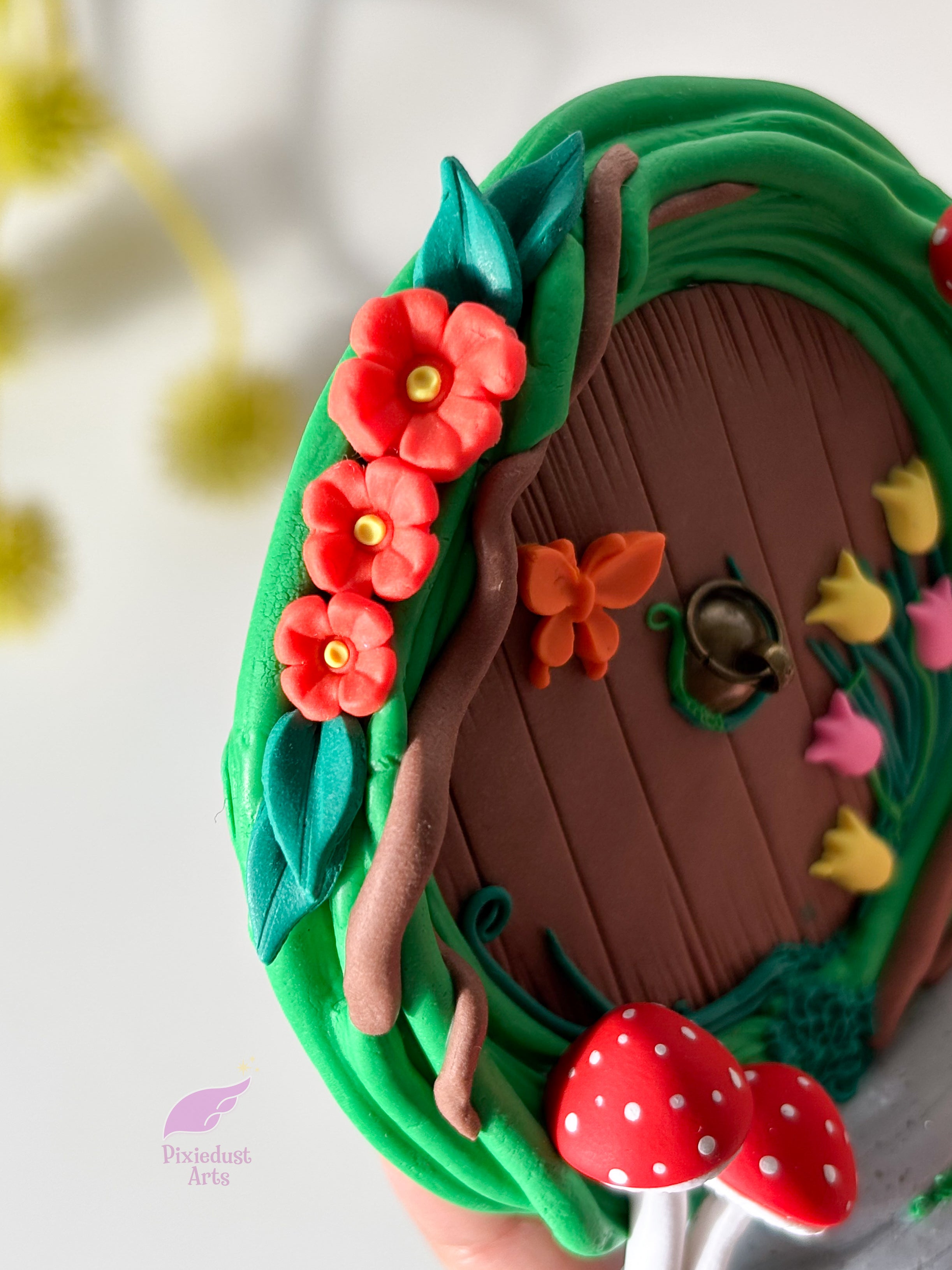 Miniature Fairy Door fridge magnet