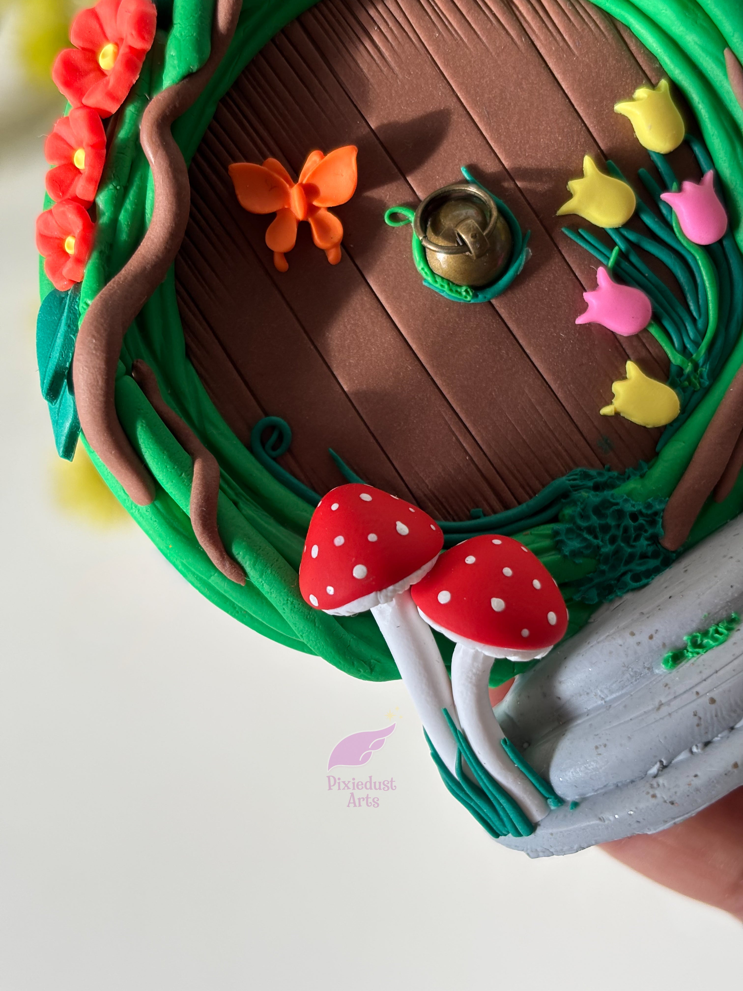 Miniature Fairy Door fridge magnet