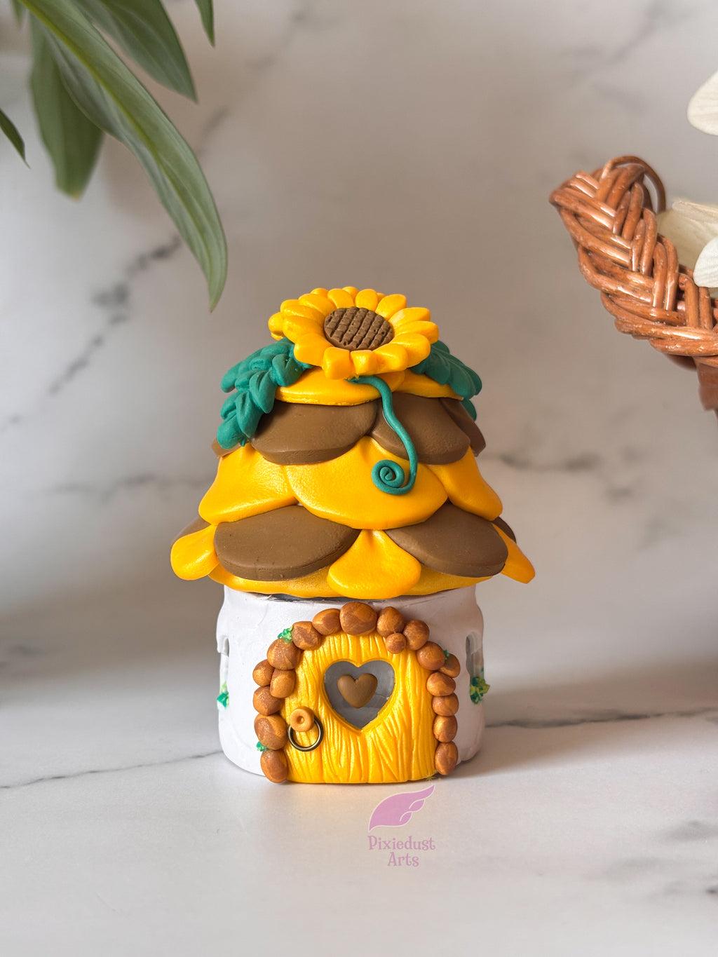 Yellow Fairy House Lamp