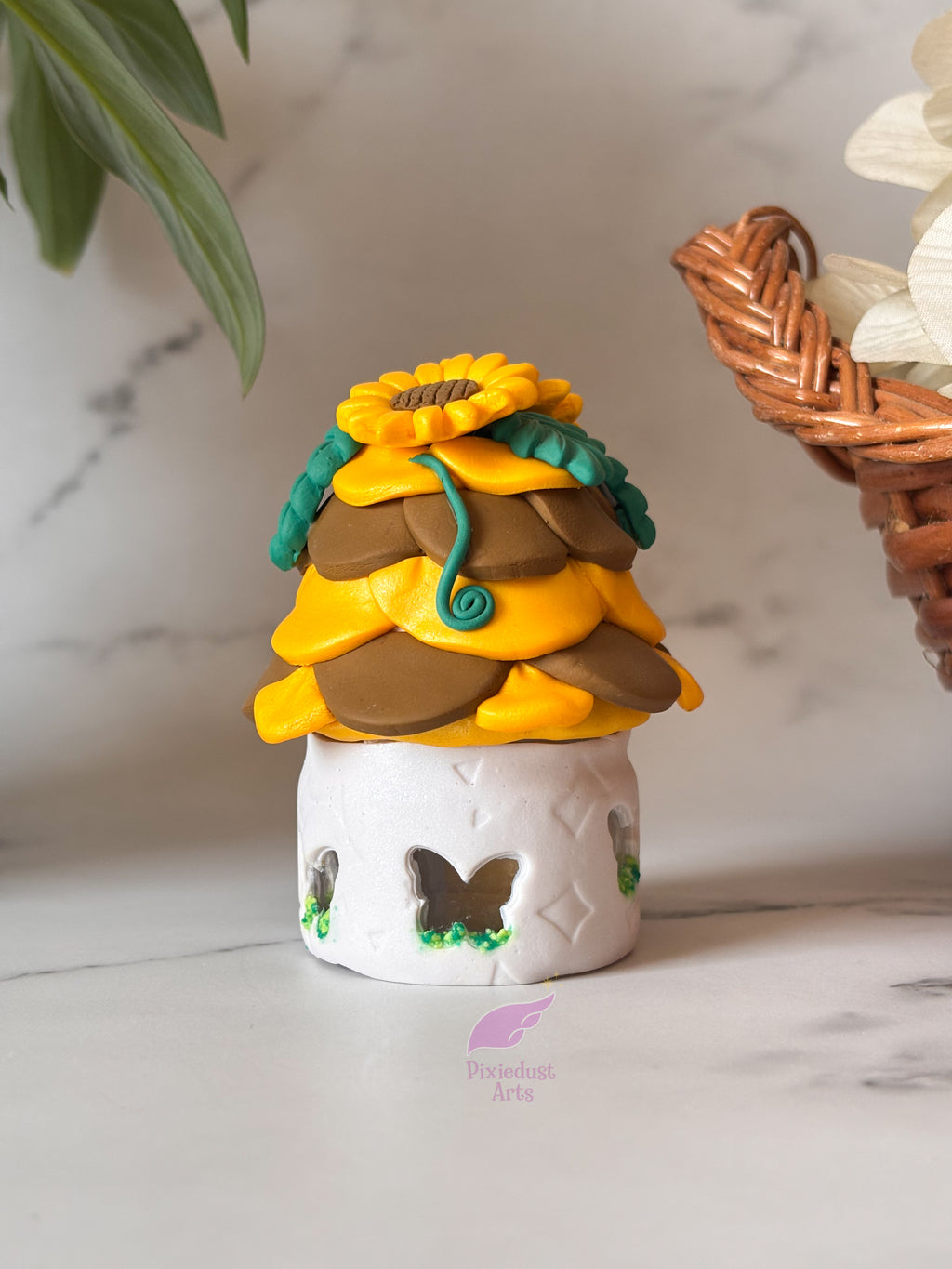 Yellow Fairy House Lamp