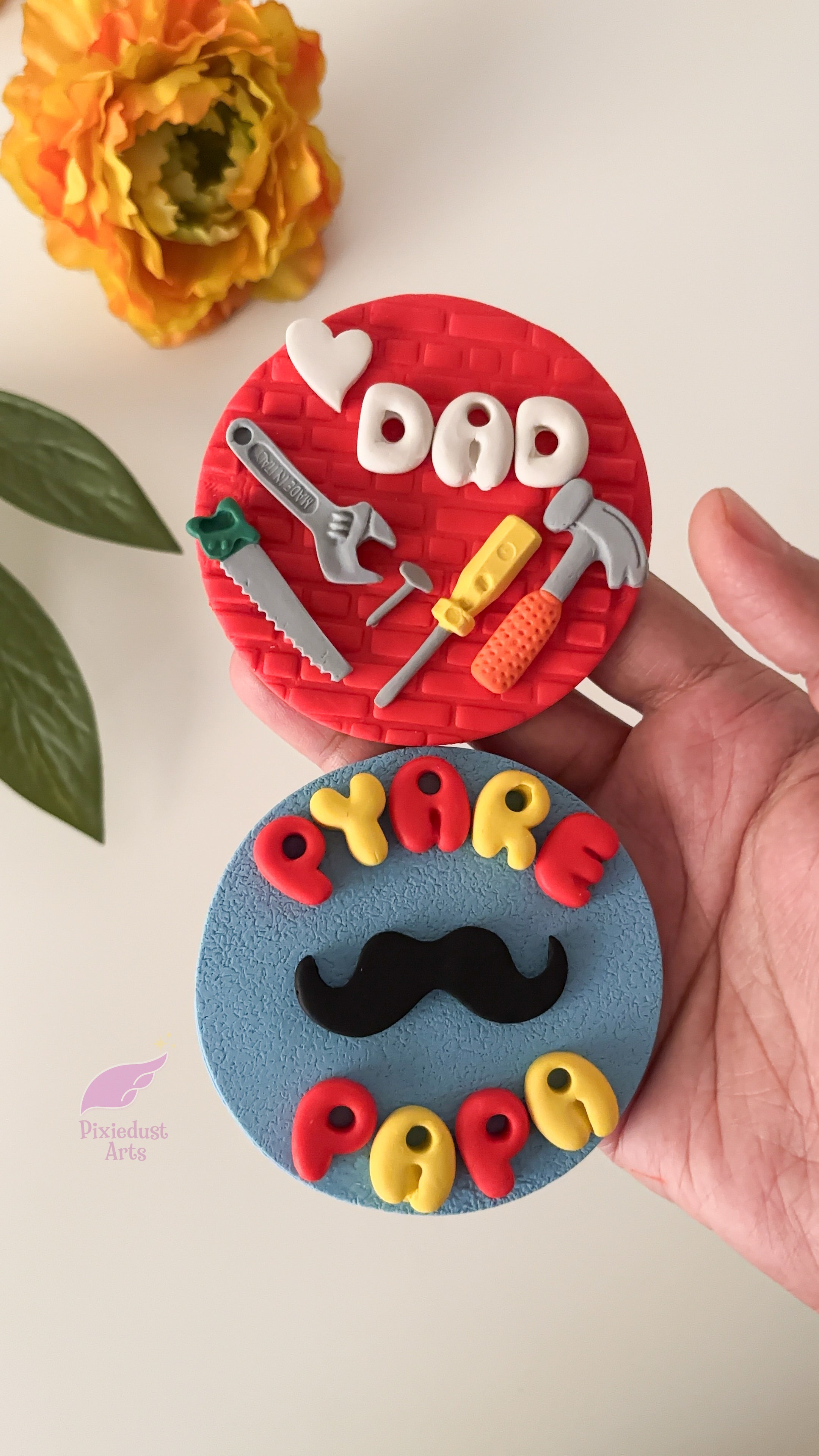 Father's Day fridge magnets (set of two)