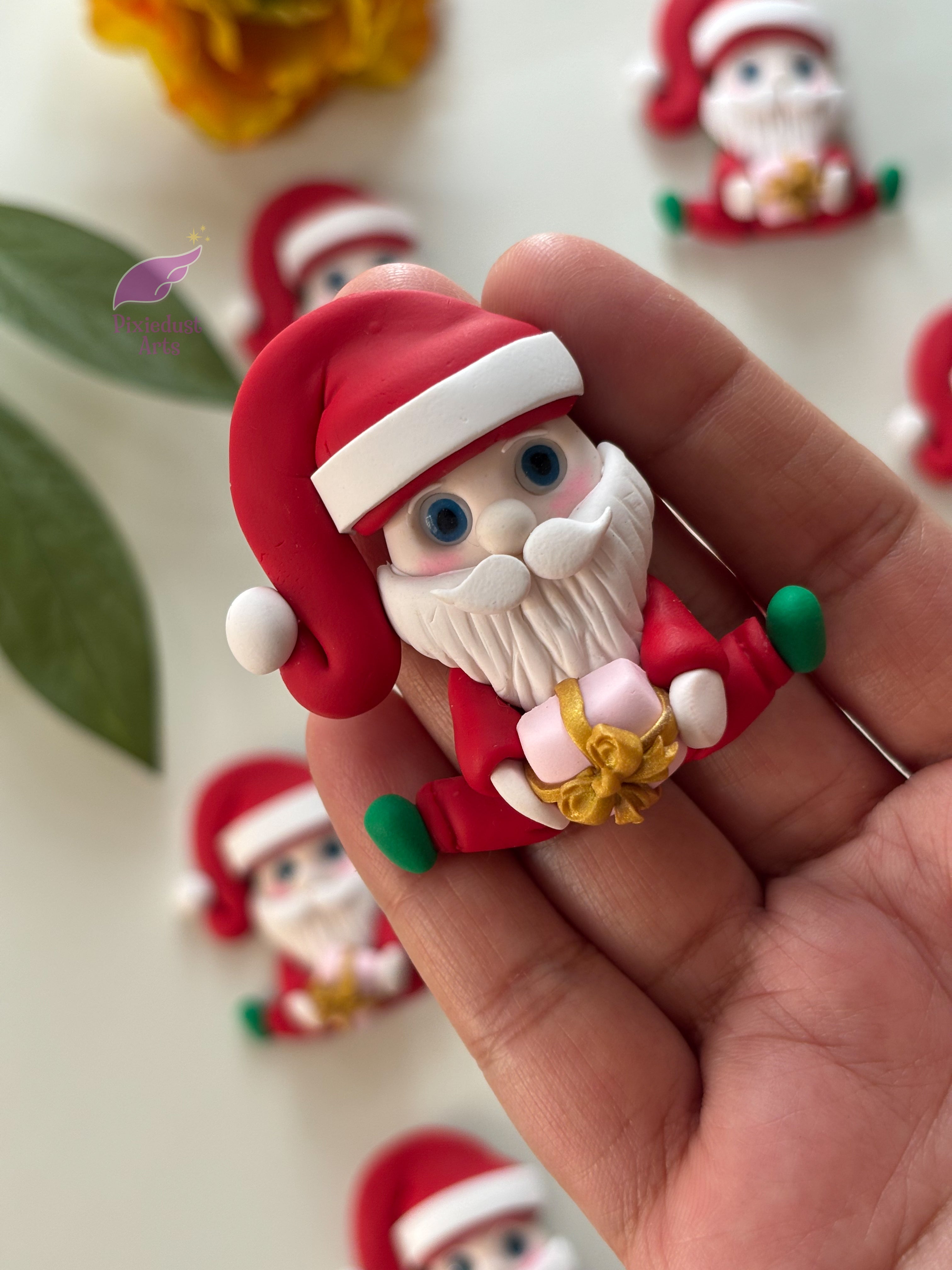 Mini Santa fridge magnet