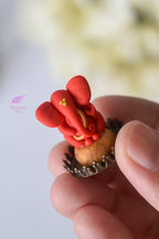 Mini Ganesha Glass Globe keepsake/ car dashboard decor