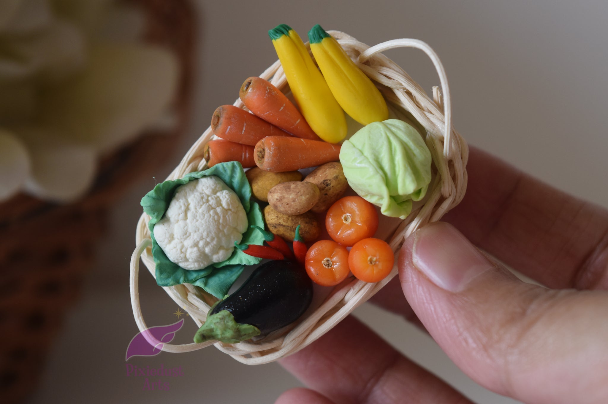 Miniature Veggies fridge magnet/collectible