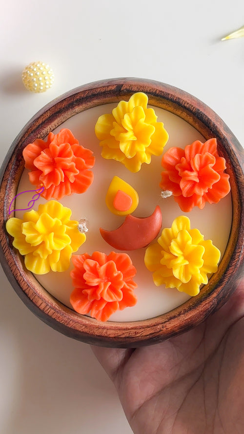 Diya Motif Candle