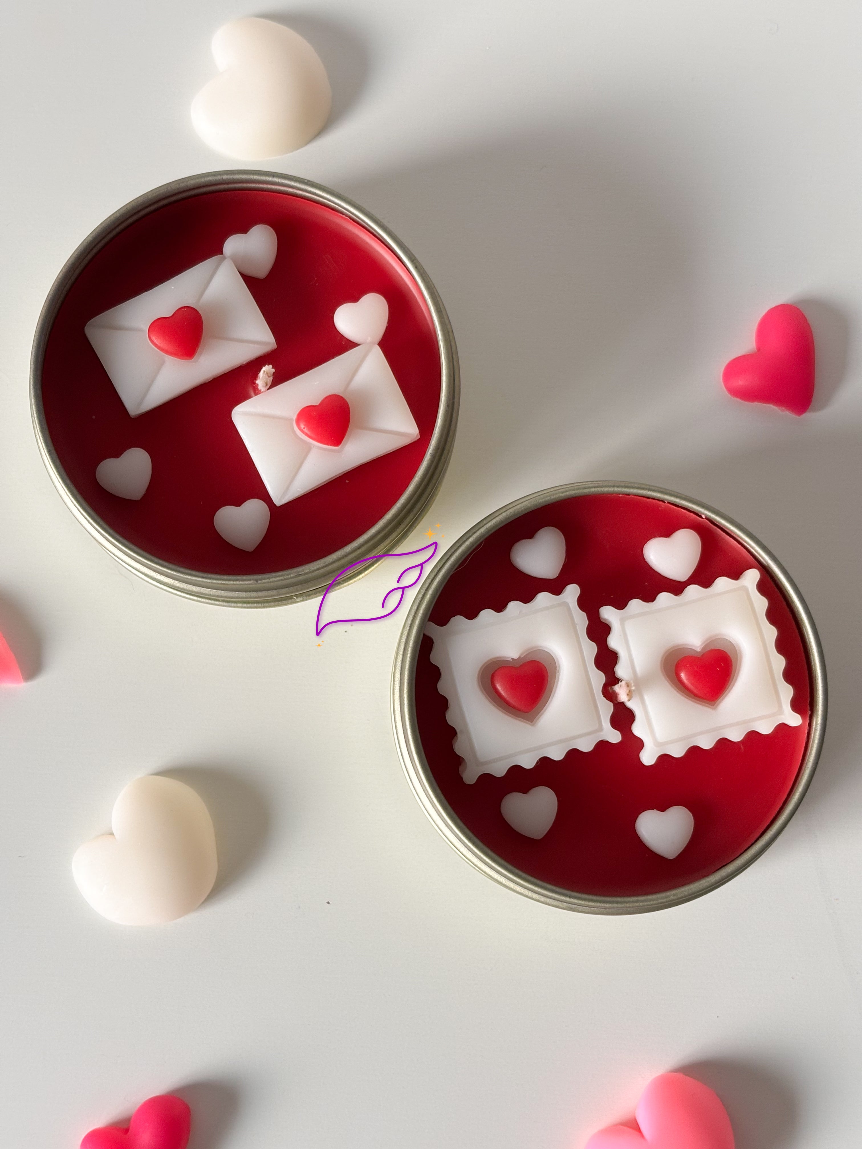 Love Letters & Stamps Candle Set
